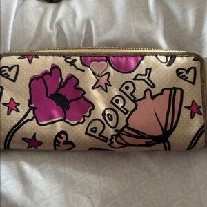 Poppy Women's Wallet - Pink and Cream